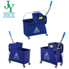 24 pintes.Seaux de vadrouille à roues en gros avec essoreuse latérale support de vadrouille intégré sur le devant de l'essoreuse coloré