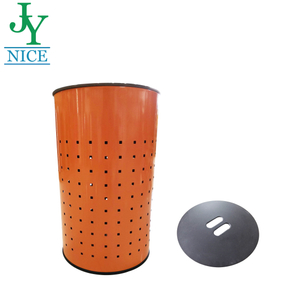 Baril à linge en acier inoxydable, maison de bonne qualité, personnalisé, grand panier à linge en métal pour vêtements sales, vente en gros