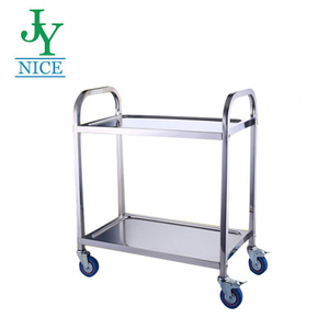 Chariot utilitaire de service de chambre d'hôtel Mobile robuste commercial 2 couches 3 couches chariot médical d'hôpital d'acier inoxydable