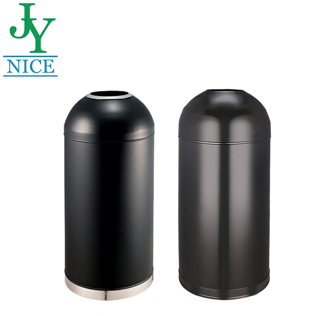 Poubelle en acier inoxydable pour parc industriel, bonne qualité, Passage extérieur, baril rond en métal de 50l 65l