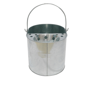 Seau de nettoyage en acier inoxydable pour la maison, équipement industriel robuste en métal de haute qualité