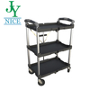 Chariot pliant de chariot de Service de cuisine pour la maison/Restaurant/usine de cuisine wasrehouse chariot à outils mobile en plastique Mobile