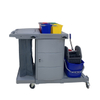 Chariot de conciergerie propre avec seau à vadrouille, chariot de nettoyage d'hôtel