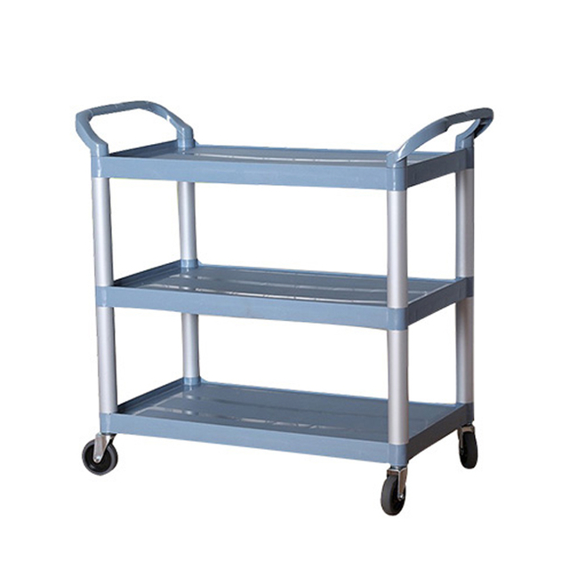 Chariot de service de livraison de nourriture mobile de chariot à vin de restaurant commercial